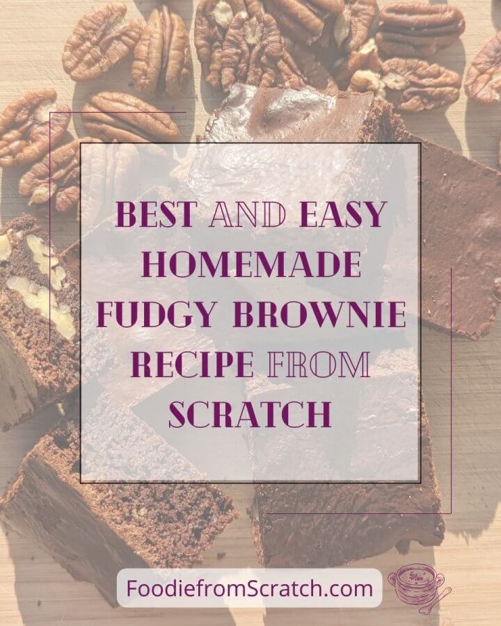 featured image of the blogpost about a recipe for fudgy brownies